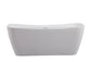 67 inch soaking bathtub in glossy white