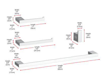 Sofia 4-Piece Bathroom Hardware Set in Chrome