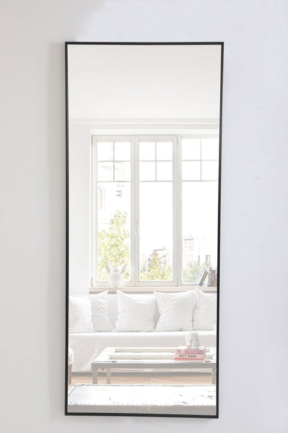 Metal frame Rectangle Mirror 30 inch Black