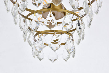 Ella 14 inch flush mount in brass