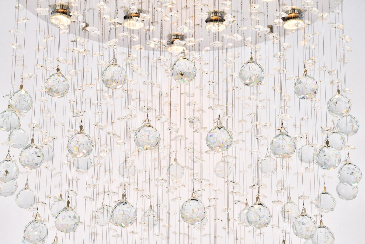 Galaxy 13 light Chrome Chandelier Clear Royal Cut Crystal