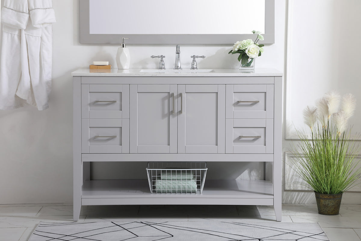 48 inch Single Bathroom Vanity in Grey