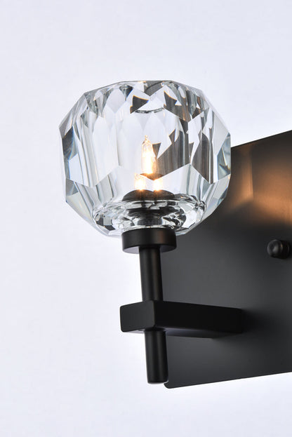 Graham 2 Light Wall Sconce in Black