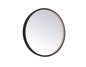 Pier 21 inch LED mirror with adjustable color temperature 3000K/4200K/6400K in black