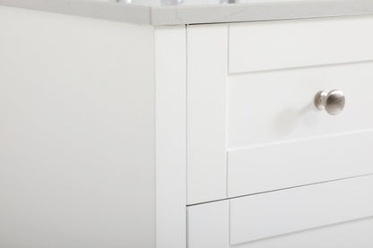 60 inch Double Bathroom Vanity in White