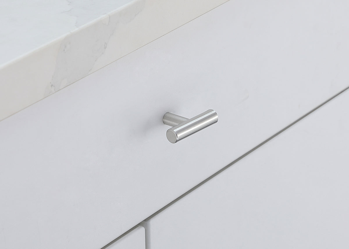 Quinn Brushed Nickel T Pull Multipack (set of 10)