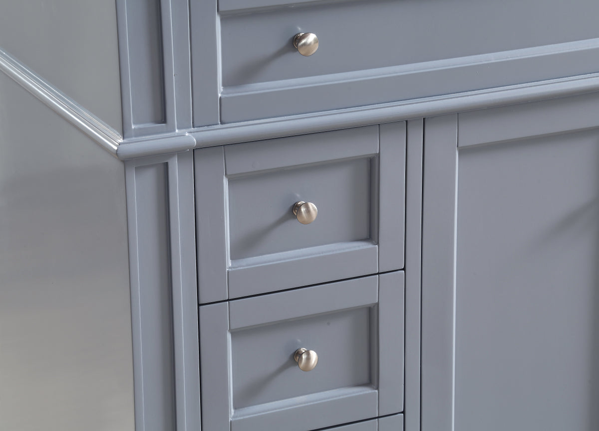 40 In. Single Bathroom Vanity Set In Grey