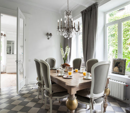 Rosalia 6 light Pewter Chandelier Clear Royal Cut Crystal