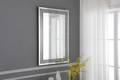 31.5 Inch Rectangle Crystal Mirror In Clear Finish