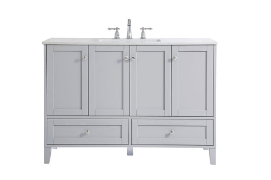 48 inch Single Bathroom Vanity in Grey