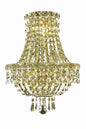 Tranquil 3 light Gold Wall Sconce Clear Royal Cut Crystal