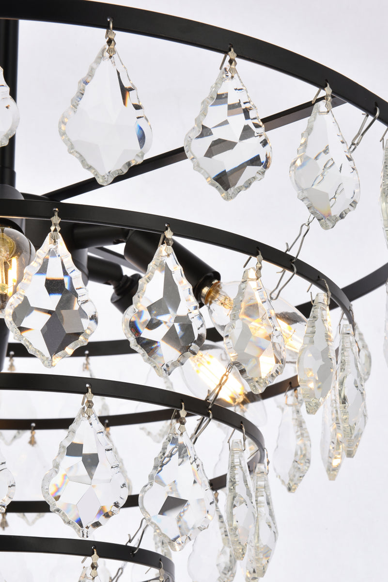 Ella 20 inch pendant in black