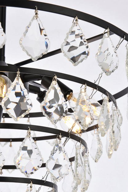 Ella 20 inch pendant in black