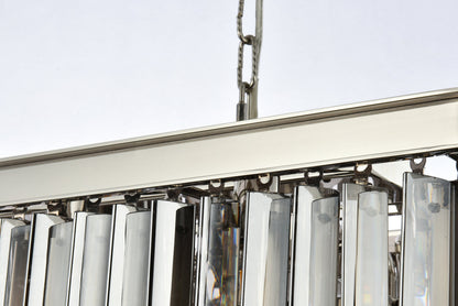 Sydney 12 light polished nickel Chandelier Silver Shade (Grey) Royal Cut Crystal