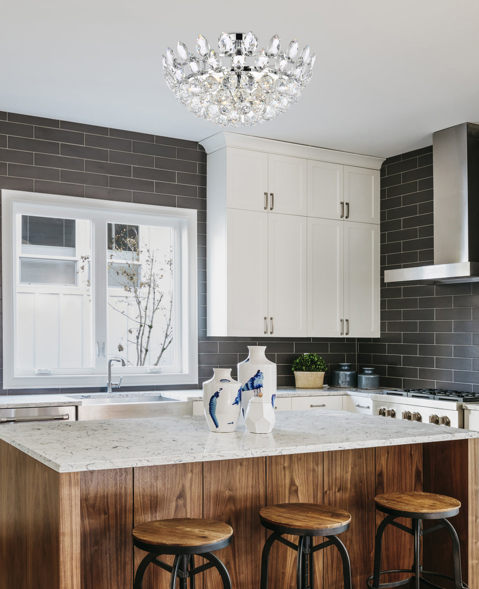 Emilia 18 inch flush mount in chrome