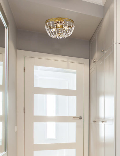 Kylie 12 inch flush mount in brass