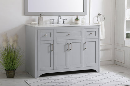 48 inch Single Bathroom Vanity in Grey