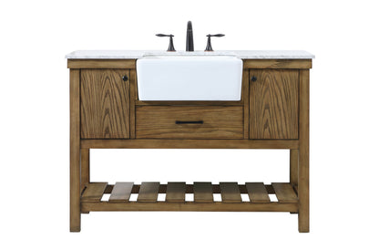 48 inch Single bathroom vanity in driftwood