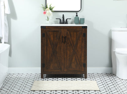 30 inch Single bathroom vanity in expresso