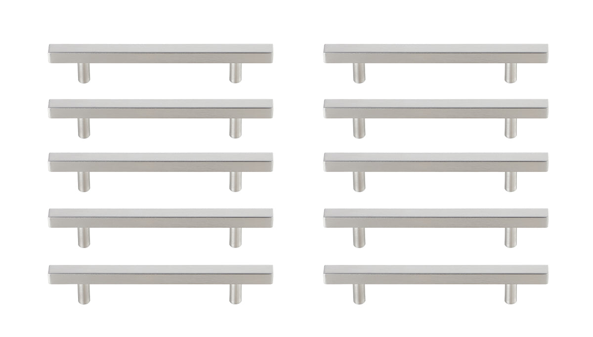 Dior 5" Center to Center Brushed Nickel Bar Pull Multipack (set of 10)