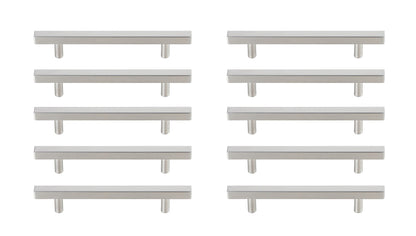 Dior 5" Center to Center Brushed Nickel Bar Pull Multipack (set of 10)