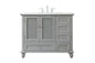 42 inch Single bathroom vanity in grey