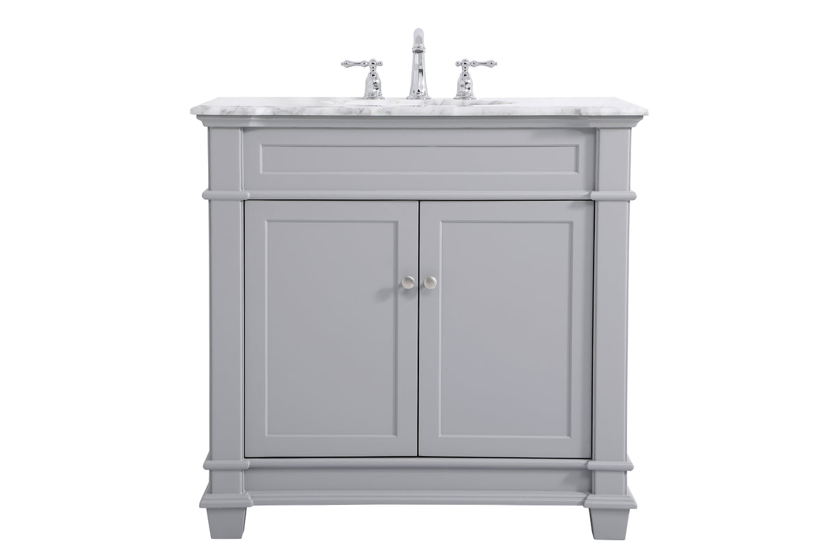 36 inch Single Bathroom Vanity set in Grey