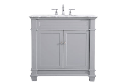 36 inch Single Bathroom Vanity set in Grey