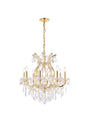 Maria Theresa 9 light Gold Chandelier Clear Royal Cut Crystal