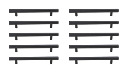 Dior 6-5/16" Center to Center Matte Black Bar Pull Multipack (set of 10)