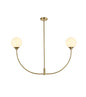 Nyomi 42 inch chandelier in Satin Gold