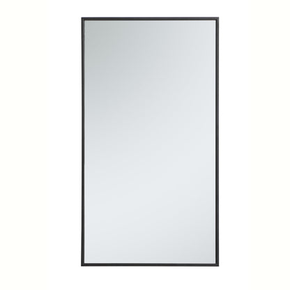 Metal frame rectangle mirror 20 inch in Black