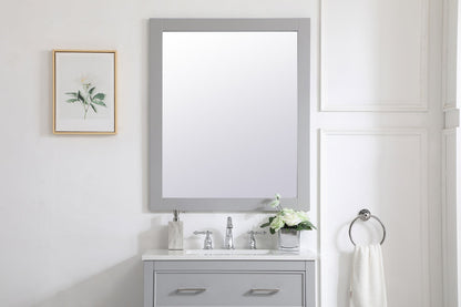 Aqua rectangle vanity mirror 30 inch in Grey