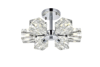 Lyra 14 inch Flush Mount in Chrome