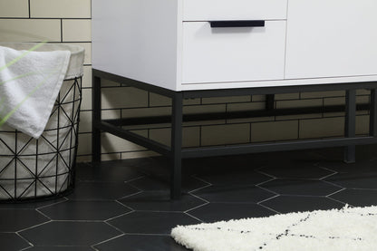 48 inch Single bathroom vanity in white