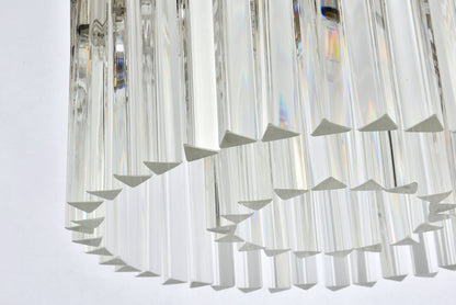 Sydney 6 light polished nickel Pendant Clear Royal Cut Crystal