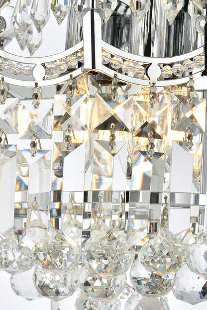 Corona 2 light Chrome Wall Sconce Clear Royal Cut Crystal