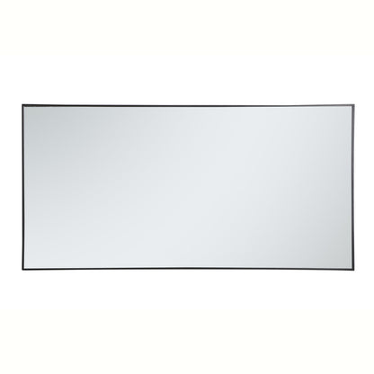 Metal frame rectangle mirror 36 inch in Black