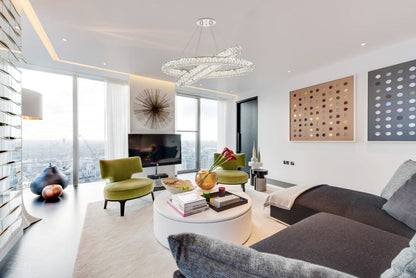 Monroe Integrated LED light Chrome Chandelier Clear Royal Cut Crystal