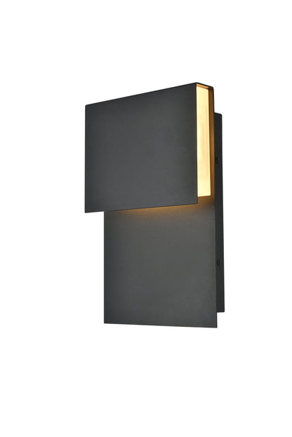 Raine Integrated LED wall sconce  in black