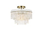 Emilia 15 inch Flush Mount Light  in Satin Gold