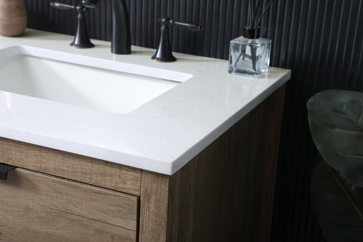 60 Inch Double Bathroom Vanity In Natural Oak