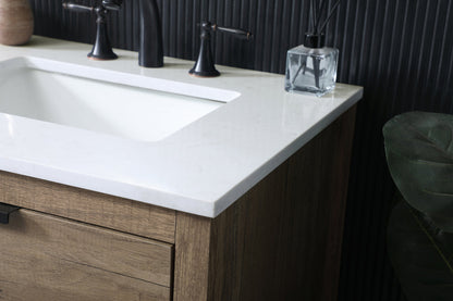 60 Inch Double Bathroom Vanity In Natural Oak