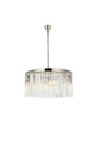Sydney 8 light polished nickel Chandelier Clear Royal Cut Crystal