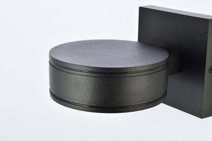 Raine Integrated LED wall sconce in black