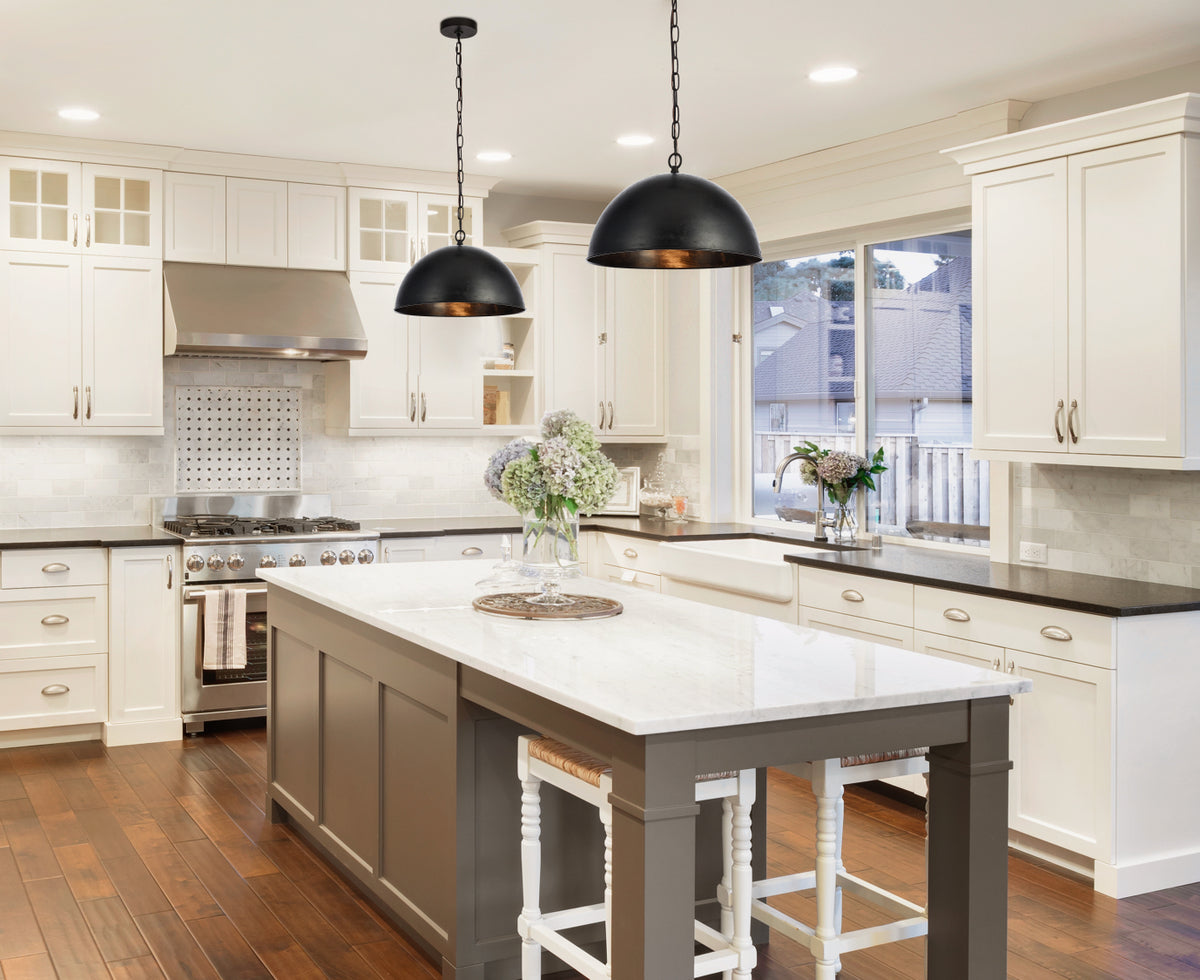 Merce Collection Pendant D15 H10 Lt:1 Vintage Black Finish