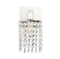 Phineas 1 light Chrome and Clear Crystals wall sconce
