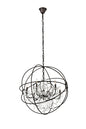 Geneva 6 light Dark Bronze Chandelier Clear Royal Cut crystal