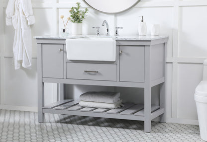 48 inch Single bathroom vanity in grey