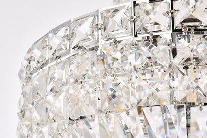 Tranquil 6 light Chrome Pendant Clear Royal Cut Crystal